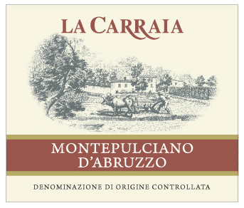 Carraia tradition labels MONTEPULCIANO D’ABRUZZO