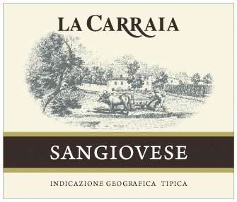 Carraia tradition labels SANGIOVESE